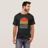 Practitioner Nurse Retro Love Heart Stethoscope Rn T-shirt (Voorkant volledig)