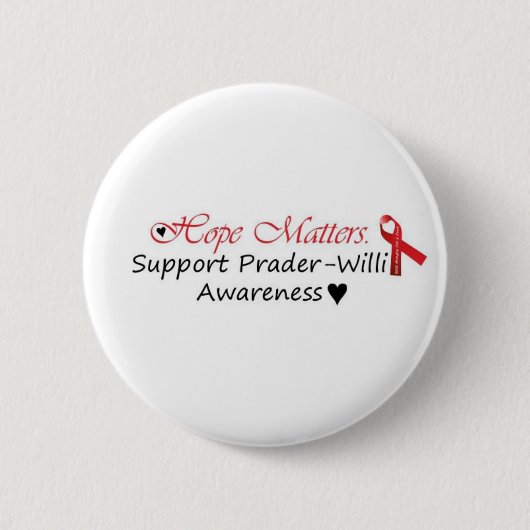 Prader-Willi-bewustzijn Ronde Button 5,7 Cm (Voorkant)