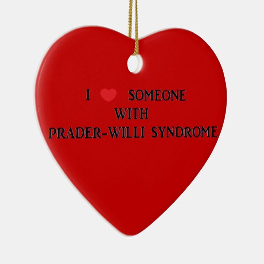 Prader-Willi Syndrome Keramisch Ornament (Rechts)