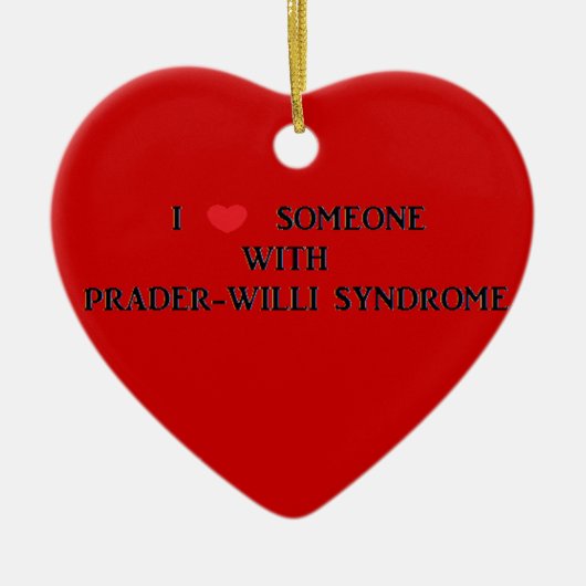 Prader-Willi Syndrome Keramisch Ornament (Voorkant)