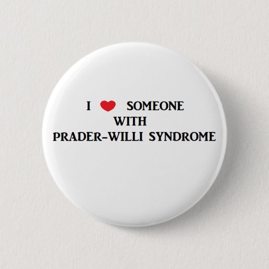 Prader-Willi Syndrome Ronde Button 5,7 Cm (Voorkant)