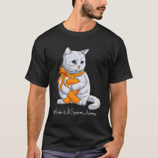 Prader-Willi-syndroom bewustzijnsmaand Oranje ribb T-shirt