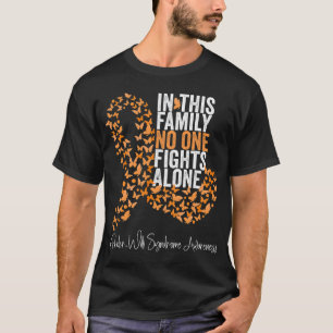 Prader-willi-syndroom bewustzijnsmaand Oranje ribb T-shirt