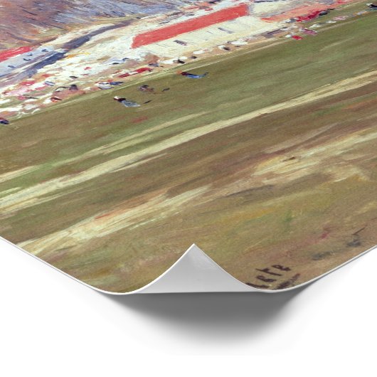 Pradera de San Isidro en Palacio Real Poster (Hoek)