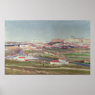 Pradera de San Isidro en Palacio Real Poster