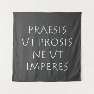 Praesis ut prosis ne ut imperes wandkleed