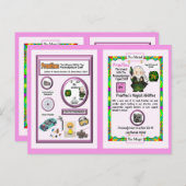 Praethec Wizard - Praseodymium-element Briefkaart (Voorkant / Achterkant)