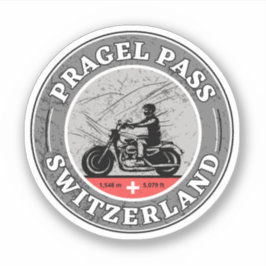 Pragel Pass Zwitsers-Alpen motortour Sticker