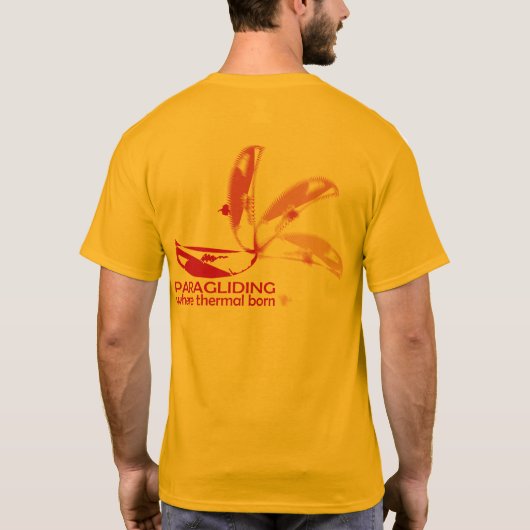 PRAGLIDING where Thermal born T-shirt (Achterkant)
