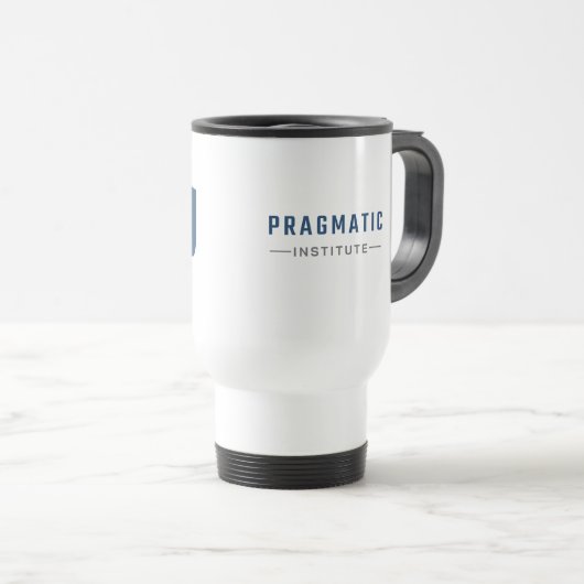 Pragmatische reismug reisbeker (Voorkant rechts)