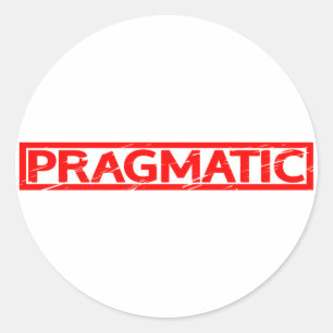 Pragmatische Stamp Ronde Sticker