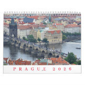 Prague 2026 calendar kalender (Hoes)