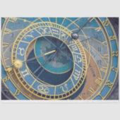 Prague Astrological Clock Decoupage Sheet Tissuepapier (Voorkant)