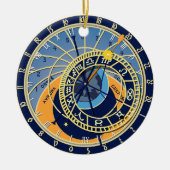 Prague Astrological Clock Keramisch Ornament (Voorkant)