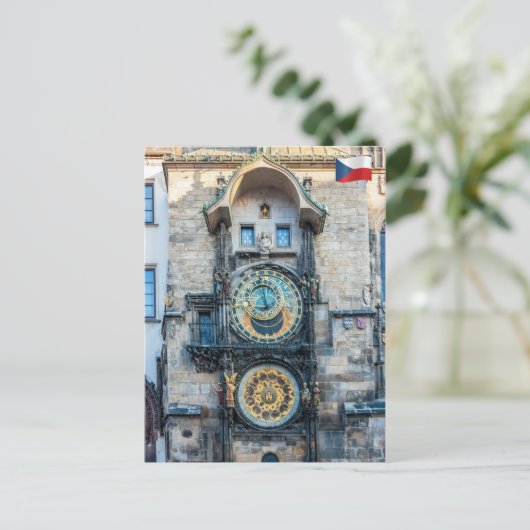 Prague Astronomical Clock Briefkaart (Staand voorkant)