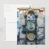 Prague Astronomical Clock Briefkaart (Voorkant / Achterkant)