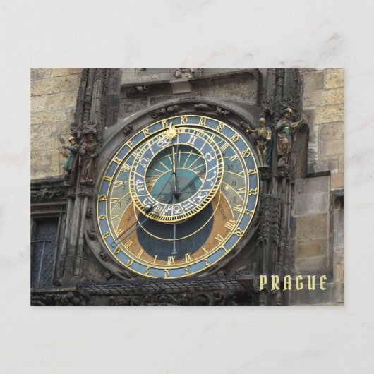 Prague Astronomical Clock Briefkaart (Voorkant)