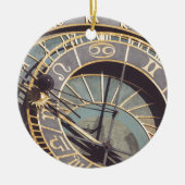 Prague Astronomical Clock Keramisch Ornament (Voorkant)