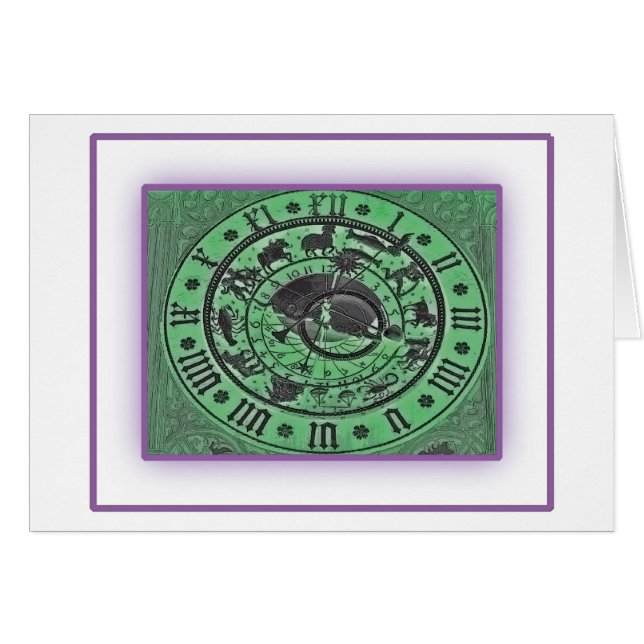 Prague Astronomical Clock - Neon (Voorkant Horizontaal)