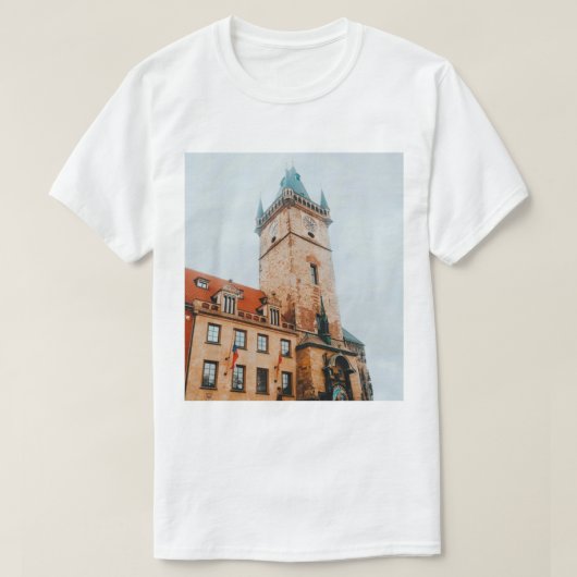 Prague Astronomical Clock, Old Town Square Czechia T-shirt (Design voorkant)