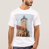 Prague Astronomical Clock, Old Town Square Czechia T-shirt (Voorkant)