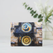 Prague Astronomical Clock Photo Briefkaart (Staand voorkant)