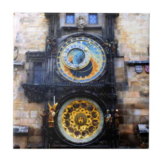 Prague Astronomical Clock Photo Tegeltje (Voorkant)