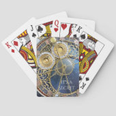 Prague Astronomical Clock Secret Spelling Cards Pokerkaarten (Achterkant)