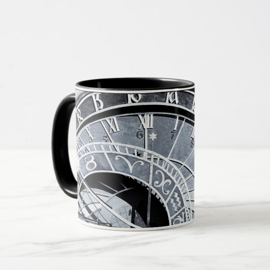 Prague Astronomical Clock & Skeleton /Tsjechisch Mok (Voorkant links)