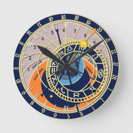 Prague Astronomical Clock Watch, Round Ronde Klok