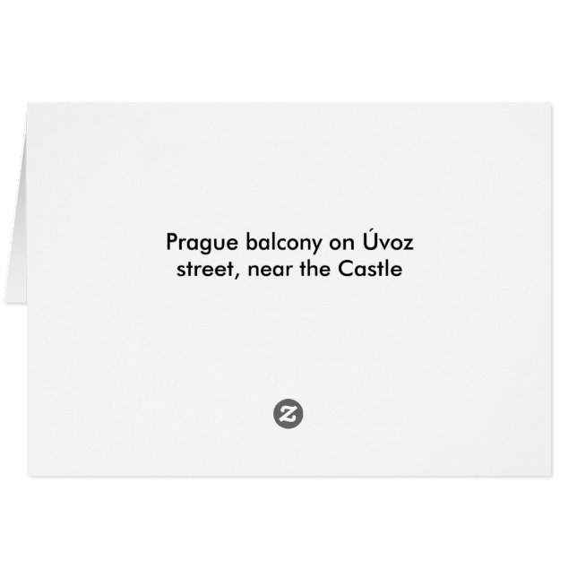 Prague balcony (Achterkant Horizontaal)