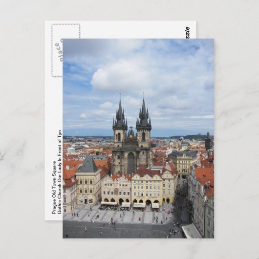 Prague Briefkaart (Voorkant / Achterkant)