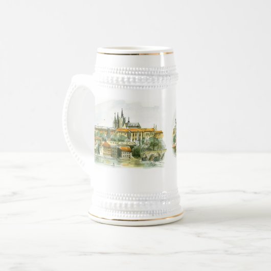 Prague Castle Beer Stein Bierpul (Voorkant links)