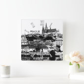 Prague Castle Drawing, St. Vitus Cathedral, Tsjech Vierkante Klok (Huis)