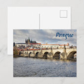 Prague Castle en Charles Bridge souvenir foto Briefkaart (Voorkant / Achterkant)