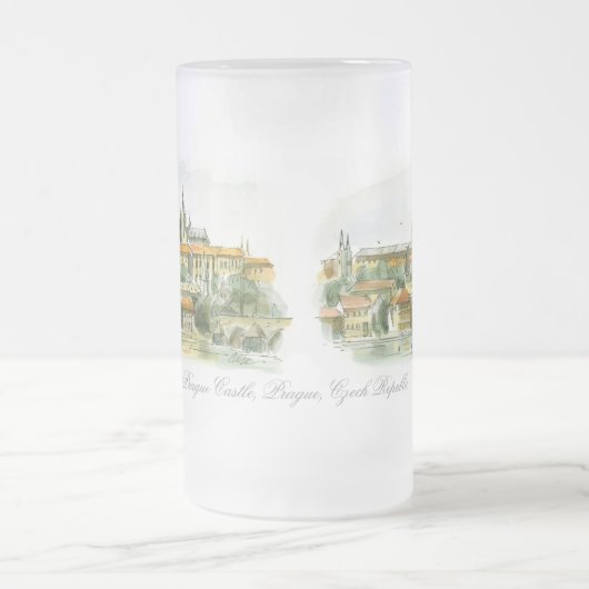 Prague Castle Frosted Mok (Center)