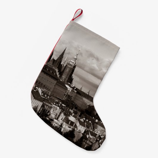 Prague Castle met Saint-Vituskathedraal in het Tsj Kleine Kerstsok (Voorkant (Hangend))