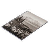 Prague Castle met Saint-Vituskathedraal in het Tsj Notitieboek (Linkerzijde)