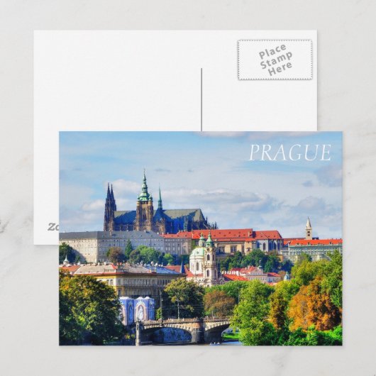 Prague castle panorama briefkaart (Voorkant / Achterkant)