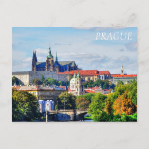 Prague castle panorama briefkaart
