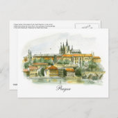 Prague Castle-postkaart Briefkaart (Voorkant / Achterkant)
