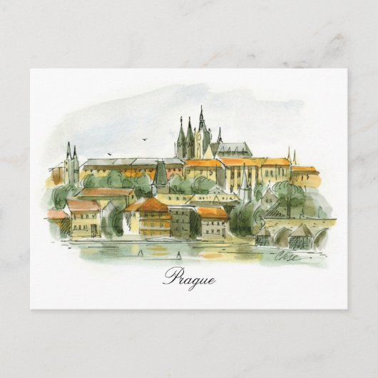 Prague Castle-postkaart Briefkaart (Voorkant)