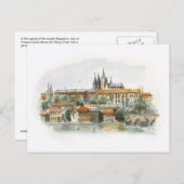 Prague Castle-postkaart Briefkaart (Voorkant / Achterkant)