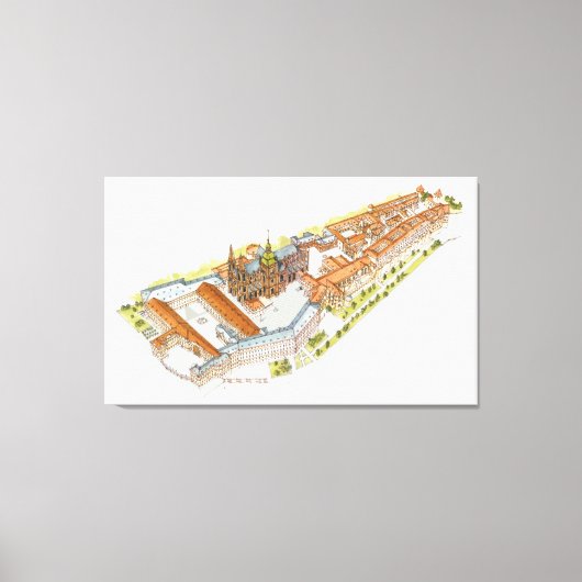 Prague Castle. Praag Tsjechië Canvas Afdruk (Voorkant)