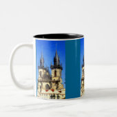 Prague Castle Tweekleurige Koffiemok (Links)