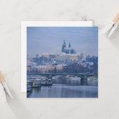 Prague Castle Winter Wonderland Kaart (Voorkant / Achterkant in situ)