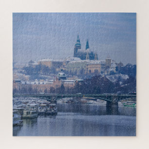 Prague Castle Winter Wonderland Legpuzzel