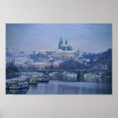 Prague Castle Winter Wonderland Poster (Voorkant)