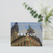 Prague Cathedraal Briefkaart (Staand voorkant)