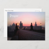 Prague Charles Bridge Briefkaart (Voorkant / Achterkant)
